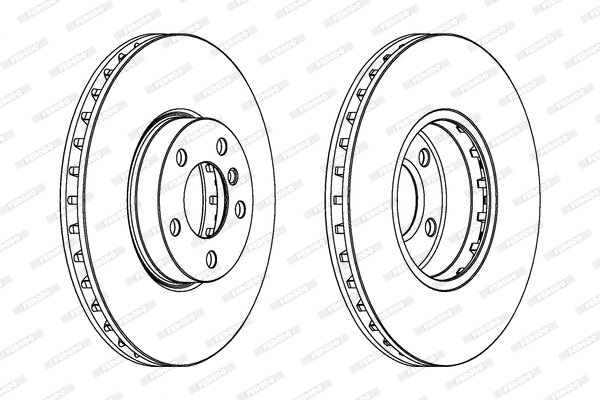 Disc frana Ferodo DDF1714C-1