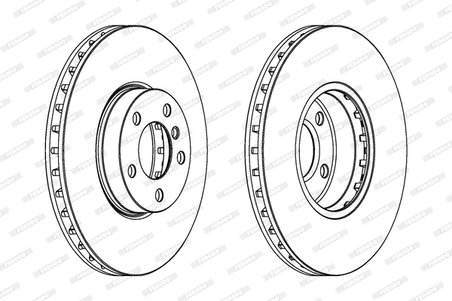 Disc frana Ferodo DDF1714C-1