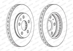 Disc frana Ferodo DDF1721C
