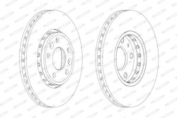 DISC FRANA FERODO DDF1726C - Compatibil cu RENAULT