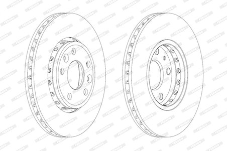 DISC FRANA FERODO DDF1726C - Compatibil cu RENAULT