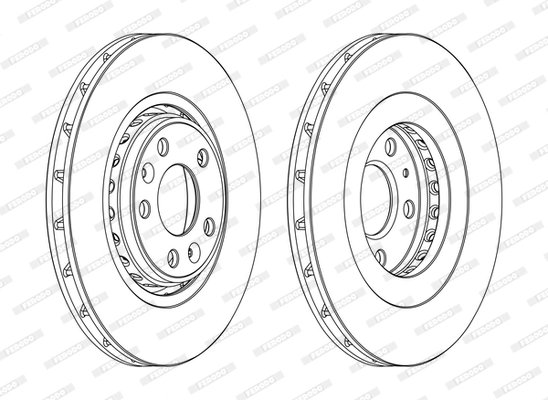 DISC FRANA FERODO DDF1727C - Compatibil cu RENAULT