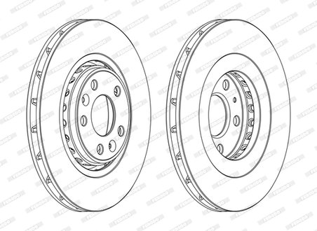 DISC FRANA FERODO DDF1727C - Compatibil cu RENAULT