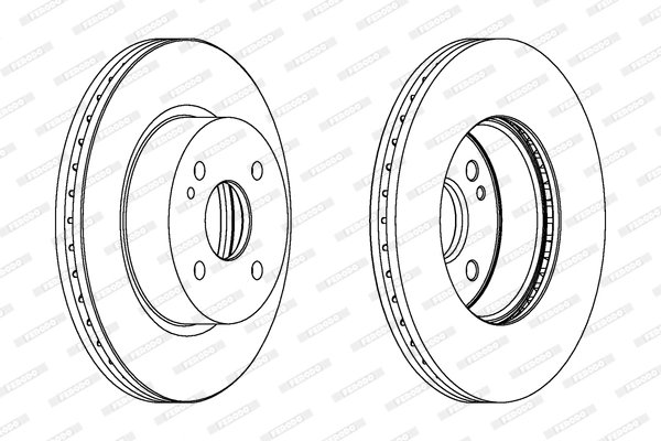 DISC FRANA FERODO DDF1738C - Compatibil cu MAZDA