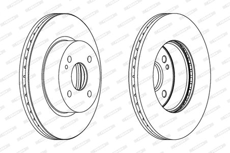 DISC FRANA FERODO DDF1738C - Compatibil cu MAZDA