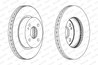 DISC FRANA FERODO DDF1738C - Compatibil cu MAZDA