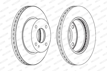 DISC FRANA FERODO DDF1740C - Compatibil cu FORD, FORD AUSTRALIA