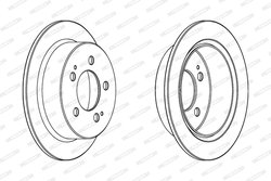 DISC FRANA FERODO DDF1753C - Compatibil cu SSANGYONG
