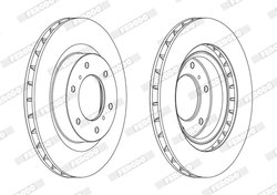 DISC FRANA FERODO DDF1757C - Compatibil cu MITSUBISHI, MITSUBISHI (GAC)