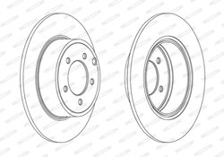 DISC FRANA FERODO DDF1763C - Compatibil cu CHRYSLER, DODGE, JEEP