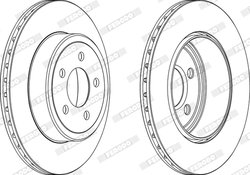 DISC FRANA FERODO DDF1766C-1 - Compatibil cu CHRYSLER, LANCIA