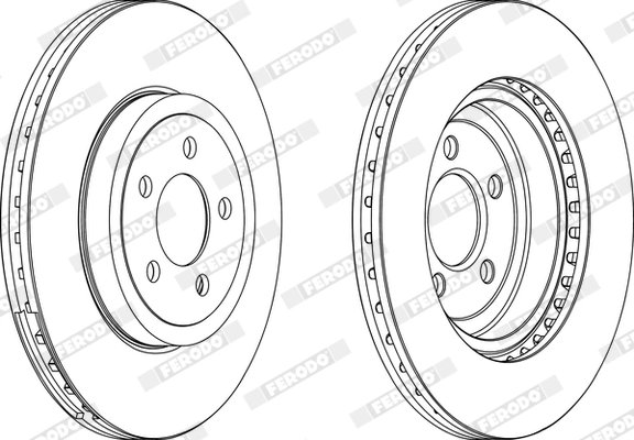 DISC FRANA FERODO DDF1765C-1 - Compatibil cu CHRYSLER, LANCIA