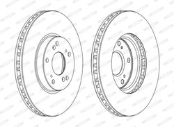 DISC FRANA FERODO DDF1775C - Compatibil cu HONDA