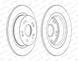 DISC FRANA FERODO DDF1776C - Compatibil cu ACURA, HONDA