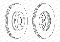 DISC FRANA FERODO DDF1775C - Compatibil cu HONDA