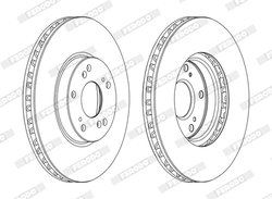 DISC FRANA FERODO DDF1775C - Compatibil cu HONDA