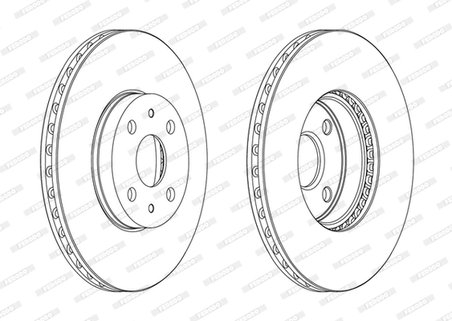 DISC FRANA FERODO DDF1780C - Compatibil cu TOYOTA