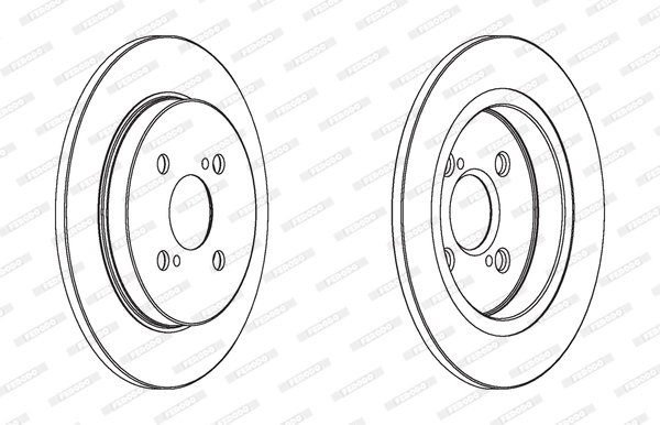 DISC FRANA FERODO DDF1781C - Compatibil cu ASTON MARTIN, TOYOTA