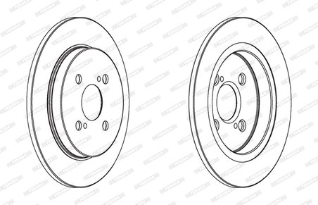 DISC FRANA FERODO DDF1781C - Compatibil cu ASTON MARTIN, TOYOTA