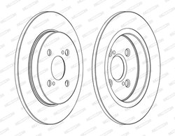 DISC FRANA FERODO DDF1781C - Compatibil cu ASTON MARTIN, TOYOTA