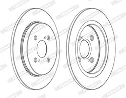 DISC FRANA FERODO DDF1781C - Compatibil cu ASTON MARTIN, TOYOTA