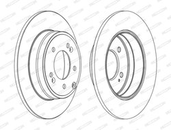 DISC FRANA FERODO DDF1787C - Compatibil cu HYUNDAI, KIA