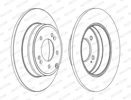 DISC FRANA FERODO DDF1787C - Compatibil cu HYUNDAI, KIA