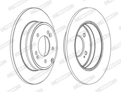 DISC FRANA FERODO DDF1787C - Compatibil cu HYUNDAI, KIA