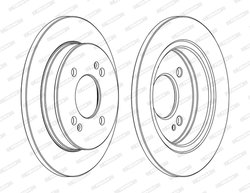 DISC FRANA FERODO DDF1793C - Compatibil cu HYUNDAI, KIA