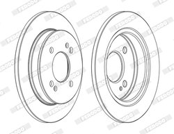 DISC FRANA FERODO DDF1793C - Compatibil cu HYUNDAI, KIA
