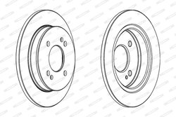 DISC FRANA FERODO DDF1793C - Compatibil cu HYUNDAI, KIA