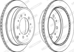 DISC FRANA FERODO DDF1799C-1 - Compatibil cu LEXUS, TOYOTA