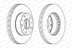 Disc frana Ferodo DDF1800C