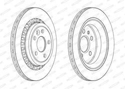 DISC FRANA FERODO DDF1802C - Compatibil cu VOLVO