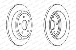 DISC FRANA FERODO DDF1813C - Compatibil cu JEEP