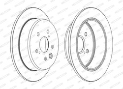 DISC FRANA FERODO DDF1815C - Compatibil cu LEXUS, TOYOTA