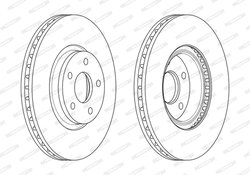 Disc frana Ferodo DDF1835C-1