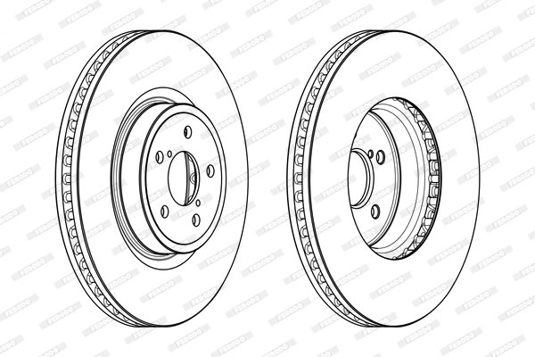DISC FRANA FERODO DDF1841C-1 - Compatibil cu SUBARU