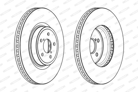 DISC FRANA FERODO DDF1841C-1 - Compatibil cu SUBARU