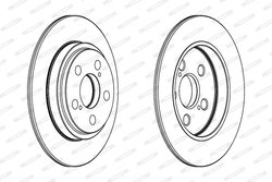 DISC FRANA FERODO DDF1866 - Compatibil cu TOYOTA