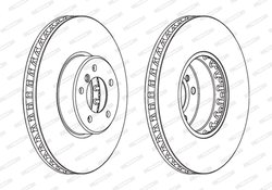 DISC FRANA FERODO DDF1867C-1 - Compatibil cu BMW