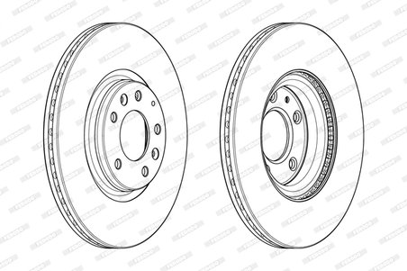 DISC FRANA FERODO DDF1880C - Compatibil cu MAZDA