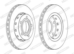 DISC FRANA FERODO DDF1887C - Compatibil cu AUDI, VW