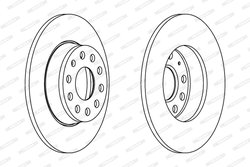 DISC FRANA FERODO DDF1895C - Compatibil cu AUDI, CUPRA, SEAT, SKODA, VW