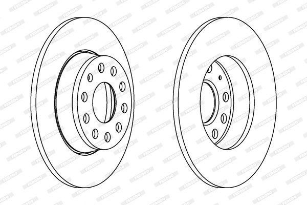 Disc frana Ferodo DDF1895C