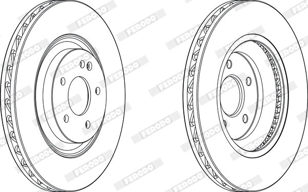 DISC FRANA FERODO DDF1900C-1 - Compatibil cu MERCEDES-BENZ