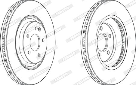 DISC FRANA FERODO DDF1900C-1 - Compatibil cu MERCEDES-BENZ