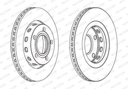 Disc frana Ferodo DDF1896C