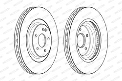 DISC FRANA FERODO DDF1900C-1 - Compatibil cu MERCEDES-BENZ