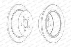 DISC FRANA FERODO DDF1903C - Compatibil cu SUBARU